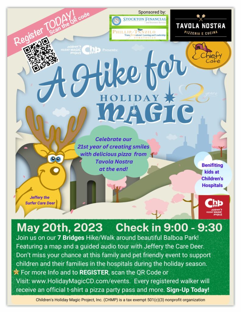 2023 Hike for Holiday Magic Spring flyer
